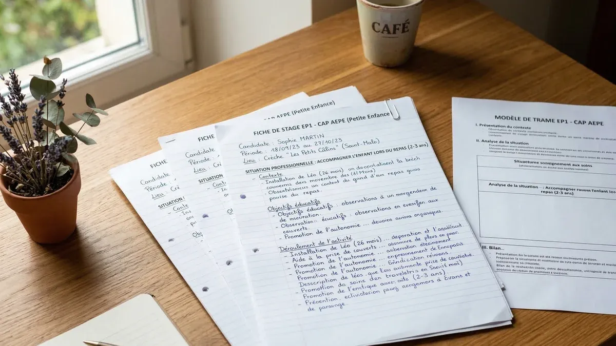 Les fiches EP1 du CAP AEPE : soignez la forme autant que le fond !